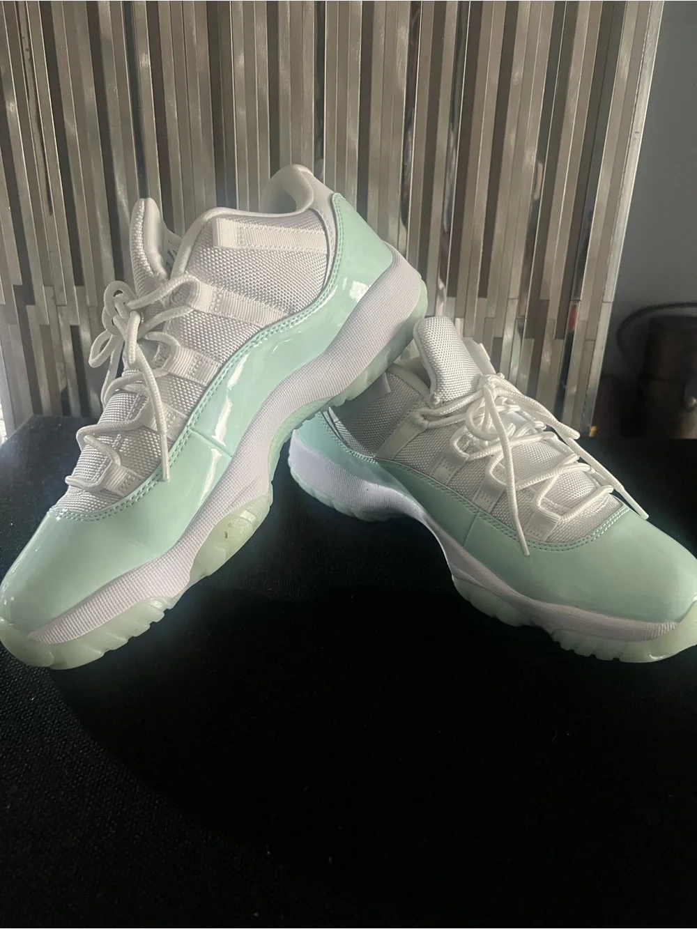 AIR JORDAN White and Mint Low-Top Women's Sneakers W9.5/M8 NO BOX!